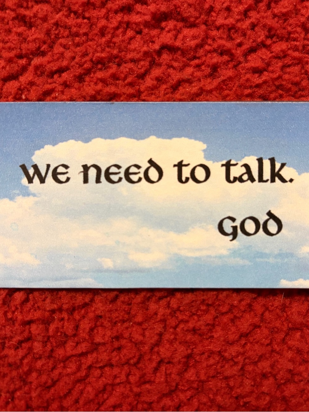 Messages from God magnet